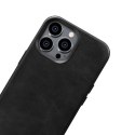 Skórzane etui iPhone 14 Pro Max magnetyczne z MagSafe Oil Wax Premium Leather Case czarny