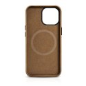 Skórzane etui iPhone 14 Pro Max magnetyczne z MagSafe Oil Wax Premium Leather Case jasny brąz