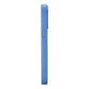 Skórzane etui iPhone 14 Pro magnetyczne z MagSafe Litchi Premium Leather Case niebieski