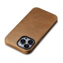 Skórzane etui iPhone 14 Pro magnetyczne z MagSafe Oil Wax Premium Leather Case jasny brąz