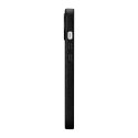 Skórzane etui iPhone 14 magnetyczne z MagSafe Litchi Premium Leather Case czarny