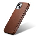 Skórzane etui iPhone 14 magnetyczne z MagSafe Oil Wax Premium Leather Case brąz