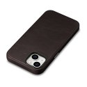 Skórzane etui iPhone 14 magnetyczne z MagSafe Oil Wax Premium Leather Case ciemny brąz