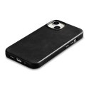 Skórzane etui iPhone 14 magnetyczne z MagSafe Oil Wax Premium Leather Case czarny
