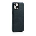 Skórzane etui iPhone 14 magnetyczne z MagSafe Oil Wax Premium Leather Case granatowy