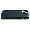 Skórzane etui iPhone 14 magnetyczne z MagSafe Oil Wax Premium Leather Case granatowy