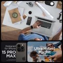 Etui Ultra Hybrid Mag z MagSafe na iPhone 15 Pro Max szare