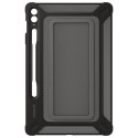 Pancerne etui z podstawką do Galaxy Tab S9 FE+ Outdoor Cover Case czarne