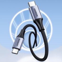 Kabel przewód w oplocie USB-C Power Delivery 240W 5A 2m szary