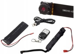 Mini kamera szpiegowska ukryta na pasku WIFI V86 + pilot