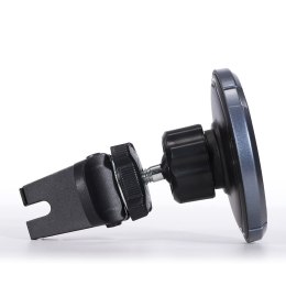 Uchwyt magnetyczny na telefon do samochodu na kratkę wentylacyjną - czarny