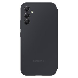 Etui pokrowiec z klapką okienkiem portfel na kartę Galaxy A34 5G Smart View Wallet czarne