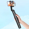 Selfie stick kijek teleskopowy do telefonu ze stojakiem i pilotem Bluetooth 1.5m czarny