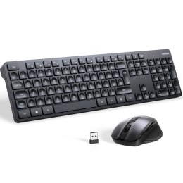ZESTAW Bezprzewodowa mysz i klawiatura komputerowa 2.4Ghz czarny