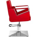 Fotel fryzjerski barberski kosmetyczny Physa BRISTOL - czerwony