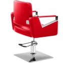 Fotel fryzjerski barberski kosmetyczny Physa BRISTOL - czerwony