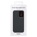 Oryginalne etui pokrowiec do Samsung Galaxy S23 FE kieszeń na kartę Smart View Wallet czarne