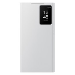 Oryginalne etui pokrowiec do Samsung Galaxy S24 Ultra kieszeń na kartę Smart View Wallet białe