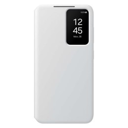 Oryginalne etui pokrowiec do Samsung Galaxy S24 kieszeń na kartę Smart View Wallet białe
