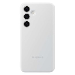 Oryginalne etui pokrowiec do Samsung Galaxy S24 kieszeń na kartę Smart View Wallet białe