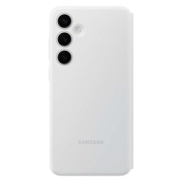 Oryginalne etui pokrowiec do Samsung Galaxy S24+ kieszeń na kartę Smart View Wallet białe