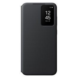 Oryginalne etui pokrowiec do Samsung Galaxy S24 kieszeń na kartę Smart View Wallet czarne