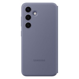 Oryginalne etui pokrowiec do Samsung Galaxy S24 kieszeń na kartę Smart View Wallet fioletowe