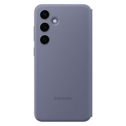 Oryginalne etui pokrowiec do Samsung Galaxy S24+ kieszeń na kartę Smart View Wallet fioletowe