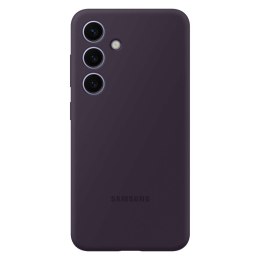 Oryginalne etui silikonowe pokrowiec do Samsung Galaxy S24 Silicone Case ciemnofioletowe