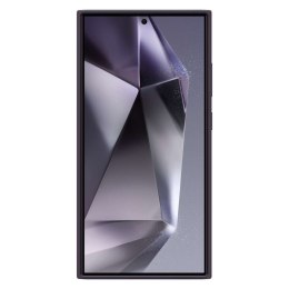 Oryginalne etui silikonowe pokrowiec do Samsung Galaxy S24 Ultra Silicone Case ciemnofioletowe