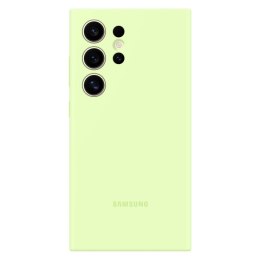 Oryginalne etui silikonowe pokrowiec do Samsung Galaxy S24 Ultra Silicone Case jasnozielone