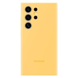 Oryginalne etui silikonowe pokrowiec do Samsung Galaxy S24 Ultra Silicone Case żółte