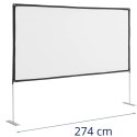 Ekran projekcyjny podłogowy składany 120'' 269 x 150 cm 16:9