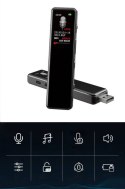 Szpiegowski Dyktafon cyfrowy DVR-828 / 1536Kbps 8GB detekcja