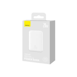 Mini powerbank 10000mAh z ładowaniem indukcyjnym MagSafe PD 20W biały