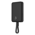 Mini Powerbank MagSafe 10000mAh 20W z kablem Lightning do iPhone 0.3m czarny