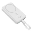 Mini Powerbank MagSafe 10000mAh 30W z kablem USB-C 0.3m biały