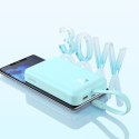 Mini Powerbank MagSafe 10000mAh 30W z kablem USB-C 0.3m niebieski