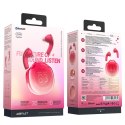 Słuchawki bezprzewodowe T9 Bluetooth 5.3 douszne USB-C czerwone