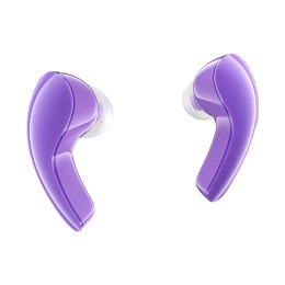 Słuchawki bezprzewodowe T9 Bluetooth 5.3 douszne USB-C fioletowe