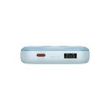 Powerbank z wyświetlaczem 10000mAh 22.5W Comet Series + kabel USB-A - USB-C 0.3m niebieski
